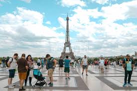 European city street photographed during retirement travel